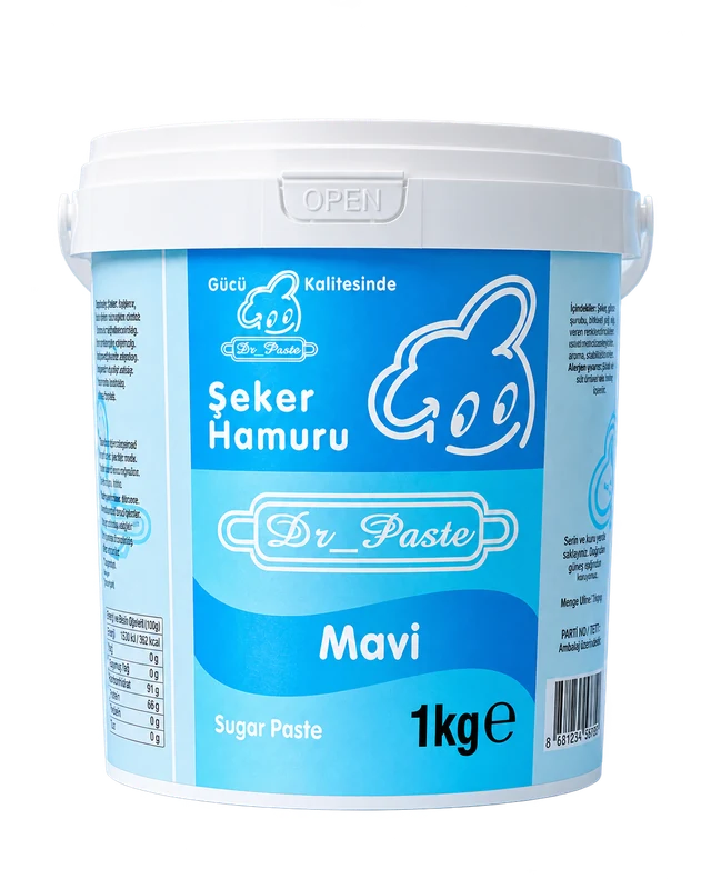 Dr-Paste Şeker Hamuru Mavi 1 KG