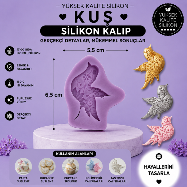 Silikon Kalıp Kuş
