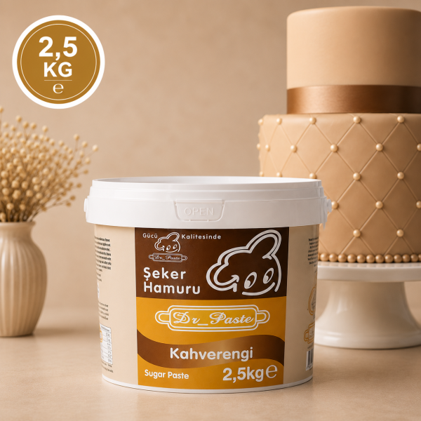 Dr-Paste Şeker Hamuru Kahverengi 2,5 KG