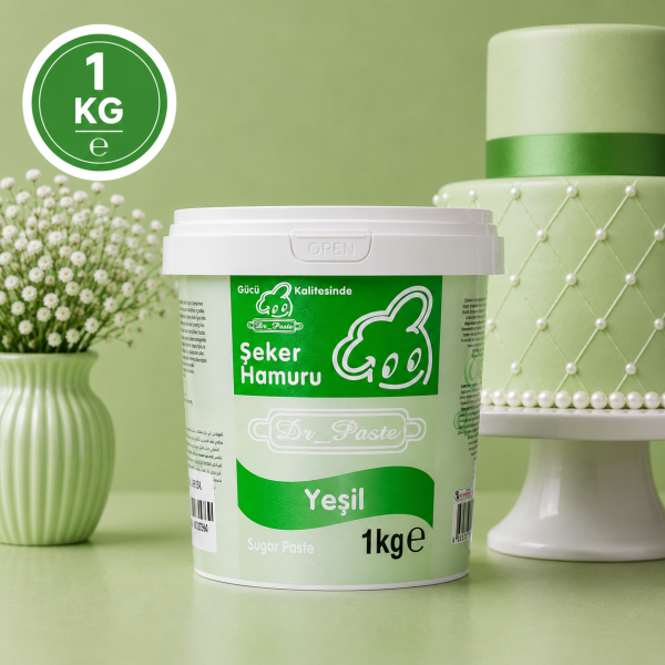 Dr-Paste Şeker Hamuru Yeşil 1KG