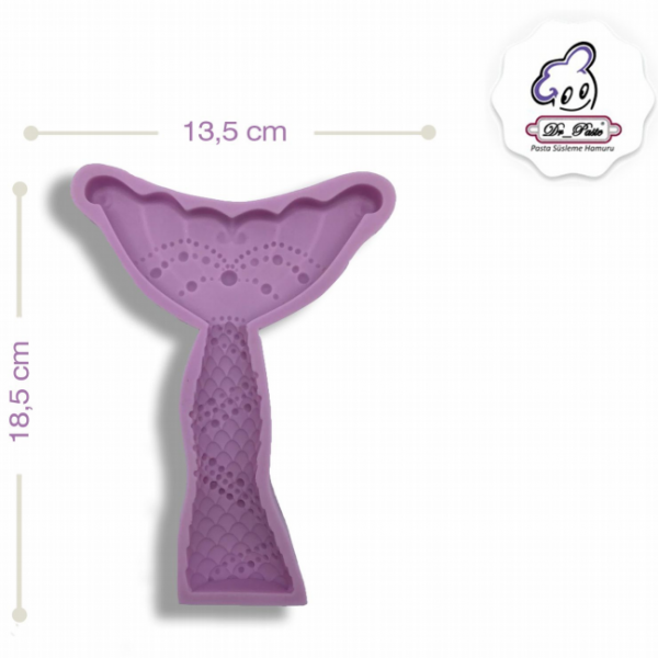 Silikon Kalıp Deniz Kızı Kuyruğu Büyük