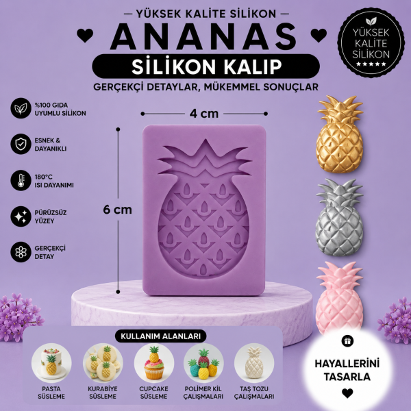 Silikon Kalıp Ananas