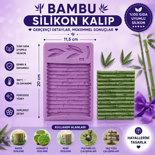 Silikon Kalıp Bambu