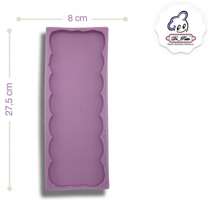 Silikon Kalıp Dikdörtgen Bulutlu Tabanlık