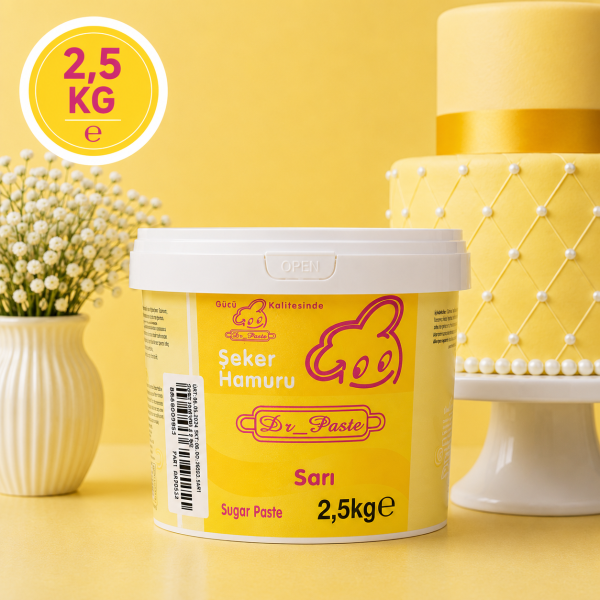 Dr-Paste Şeker Hamuru Sarı 2,5 KG