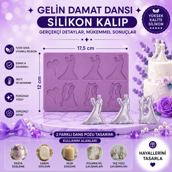 Silikon Kalıp Gelin Damat Dansı