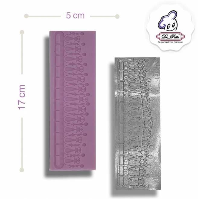 Silikon Kalıp Boncuklu Dantel