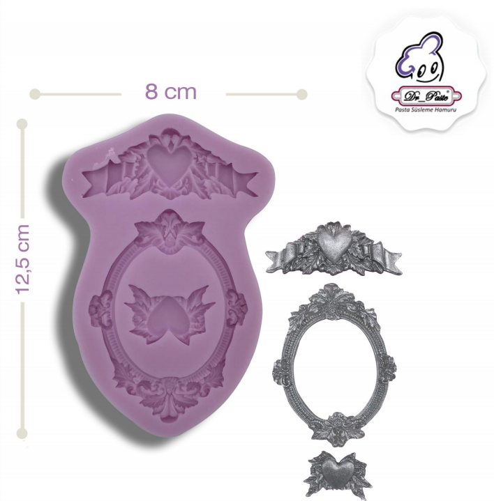 Silikon Kalıp Kalpli Çerçeve