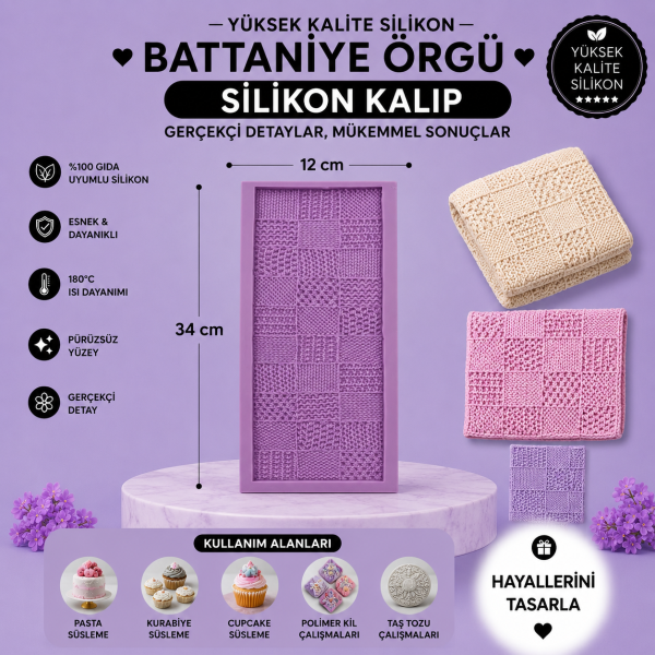 Silikon Kalıp Battaniye Örgü