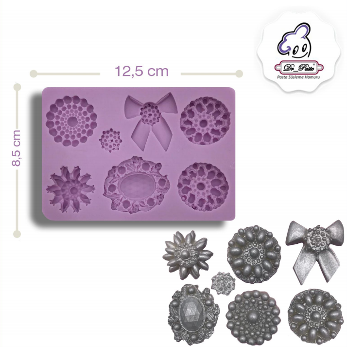 Silikon Kalıp Broş Seti