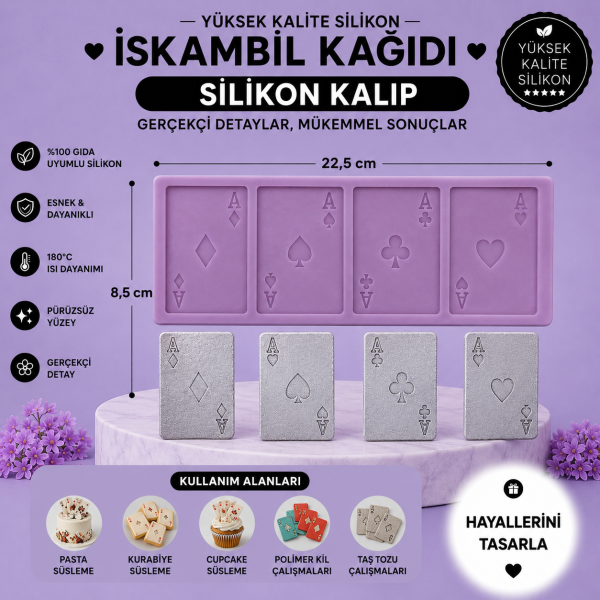 Silikon Kalıp İskambil Kağıdı
