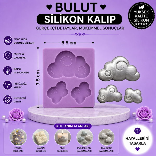 Silikon Kalıp Bulut