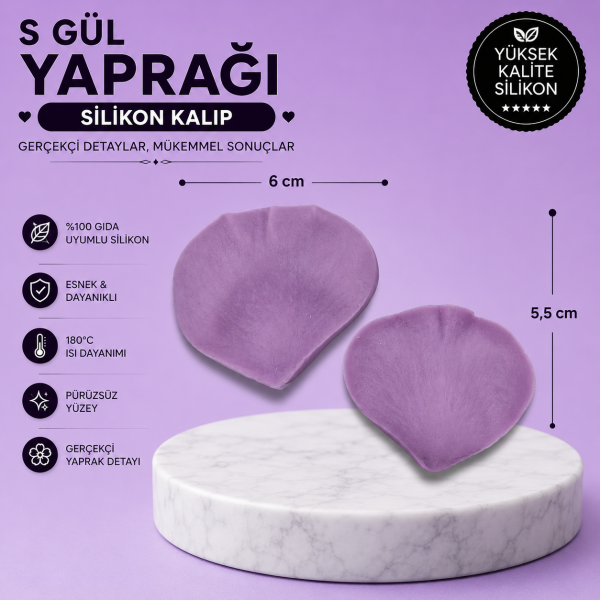 DR-Paste Silikon Kalıp S Gül Yaprağı