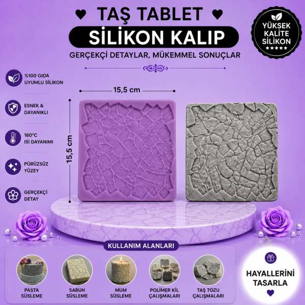 Silikon Kalıp Taş Tablet