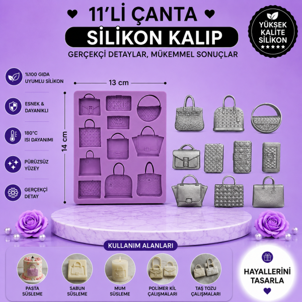 Silikon Kalıp 11'li Çanta