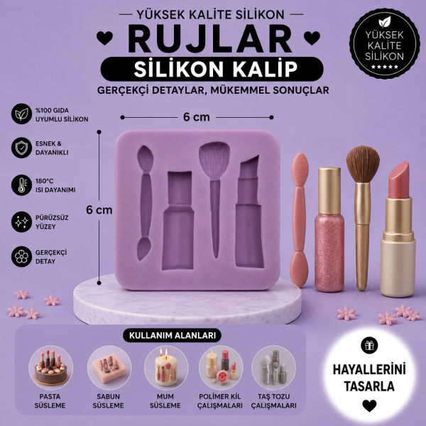 Silikon Kalıp Rujlar