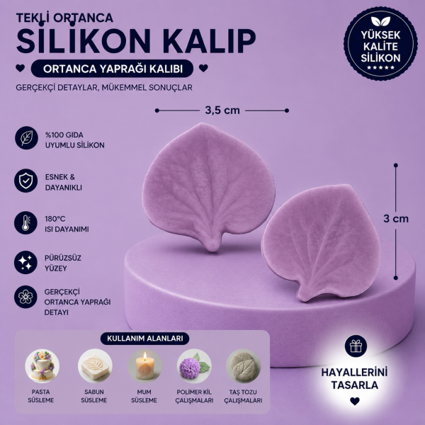 Silikon Kalıp Tekli Ortanca
