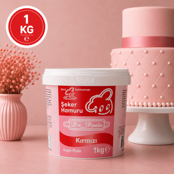 Dr-Paste Şeker Hamuru Kırmızı 1KG