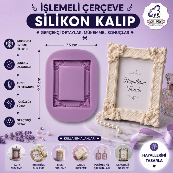 Silikon Kalıp İşlemeli Çerçeve