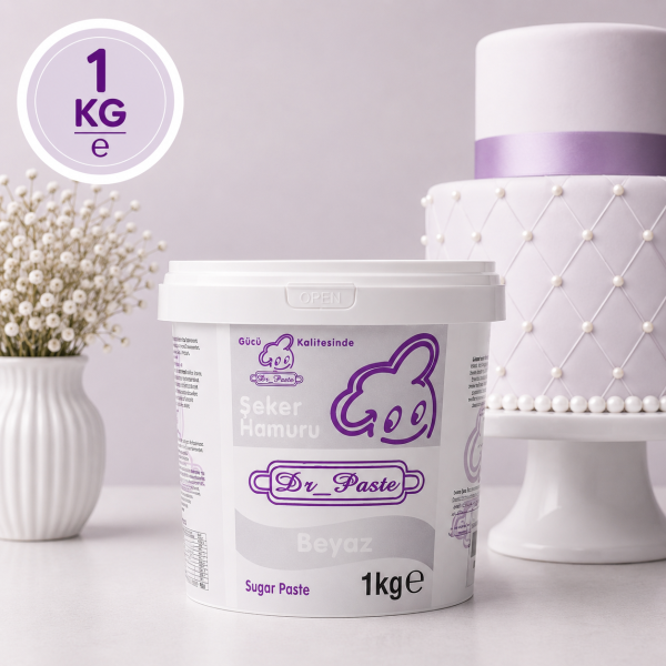 Dr-Paste Şeker Hamuru Beyaz 1KG