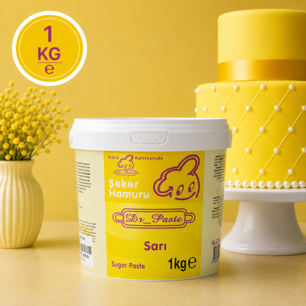 Dr-Paste Şeker Hamuru Sarı 1KG