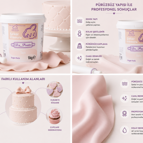 Alternative view of Dr-Paste Şeker Hamuru Ten Rengi 1KG