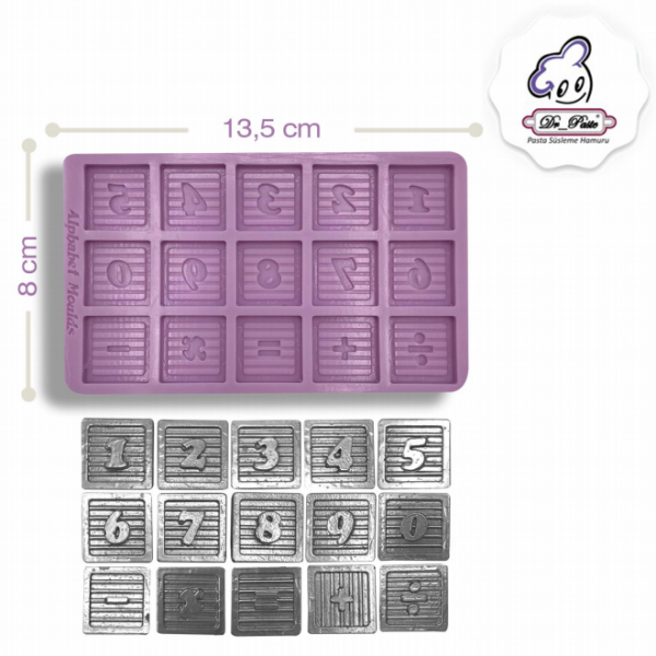 Silikon Kalıp Kare Rakamlar