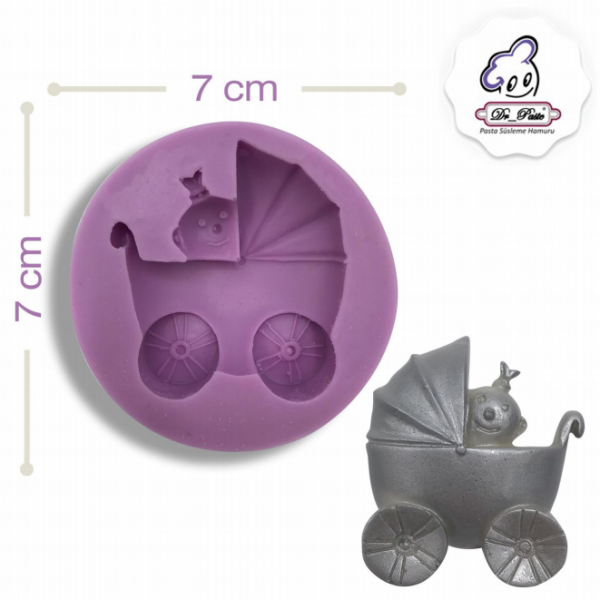 Silikon Kalıp Bebek Arabası