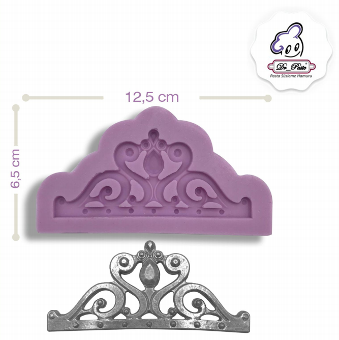 Silikon Kalıp 12,5 cm Taç