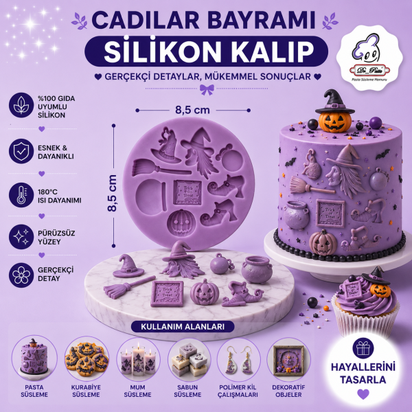 Silikon Kalıp Cadılar Bayramı
