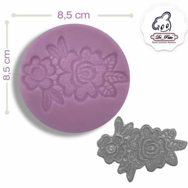 Silikon Kalıp Yuvarlak Gül