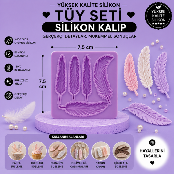 Silikon Kalıp Tüy Seti