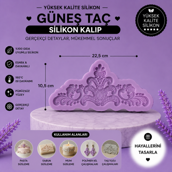 Silikon Kalıp Güneş Taç