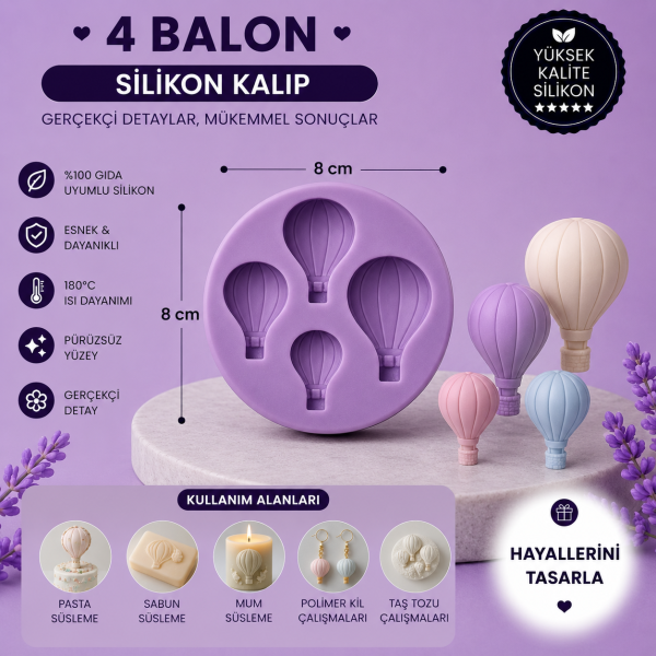 Silikon Kalıp 4 Balon