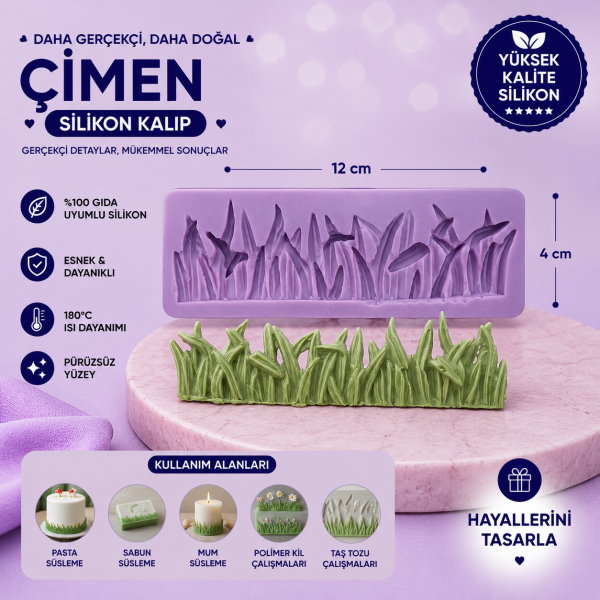 Silikon Kalıp Çimen