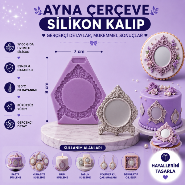 Silikon Kalıp Ayna Çerçeve