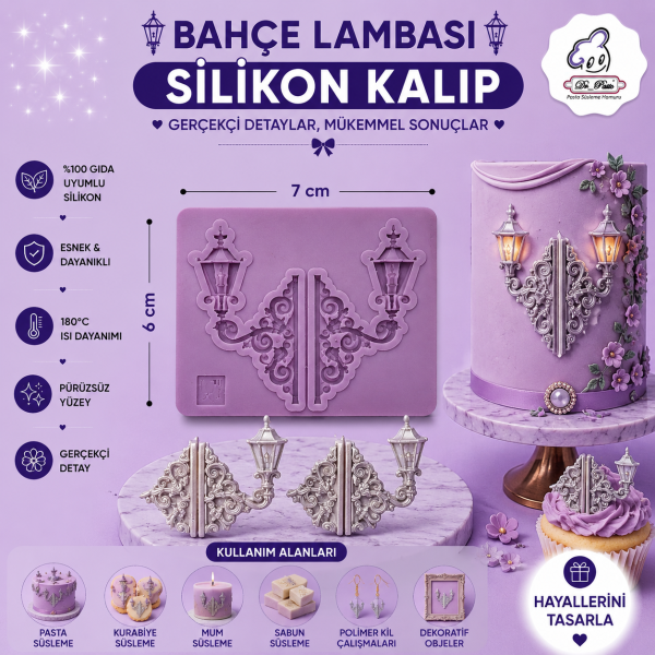 Silikon Kalıp Bahçe Lambası