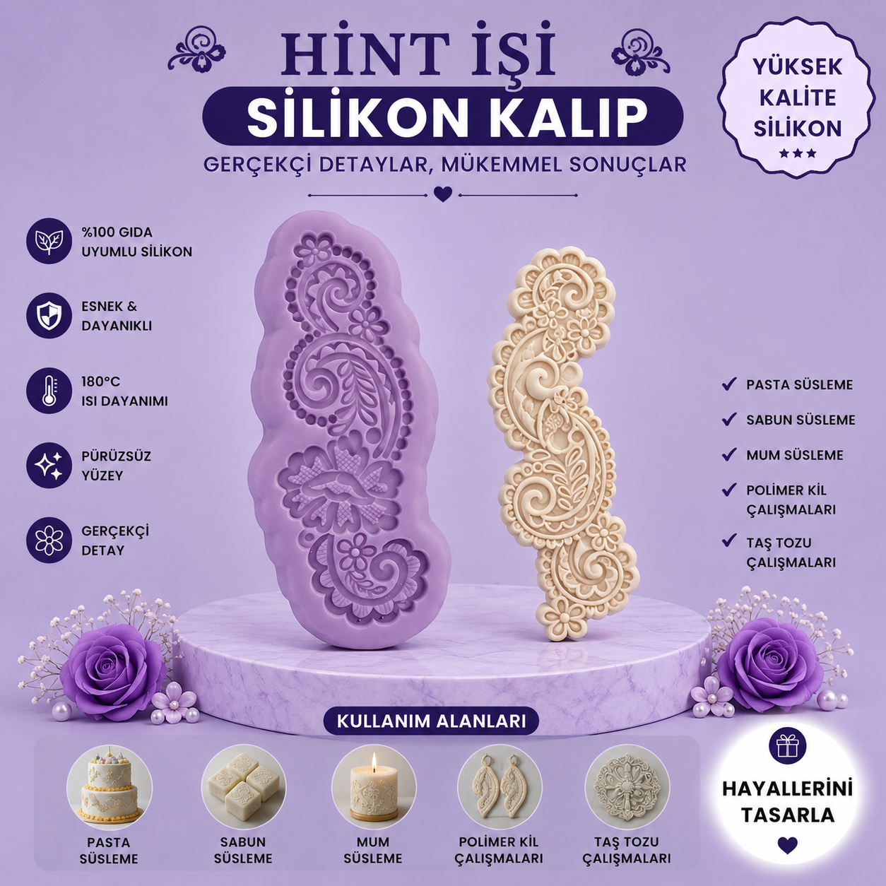 Silikon Kalıp Hint İşi