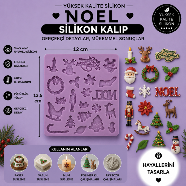Silikon Kalıp Noel