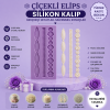 Silikon Kalıp Çiçekli Elips
