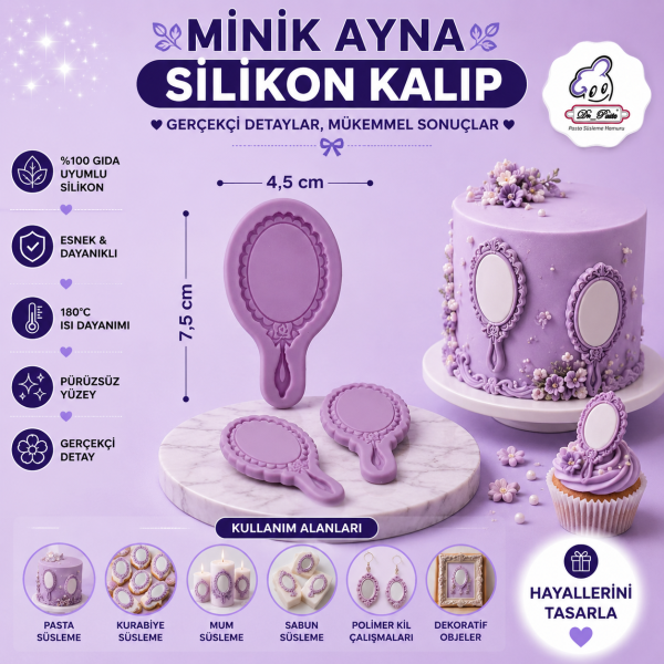 Silikon Kalıp Minik Ayna