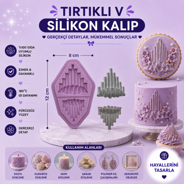 Silikon Kalıp Tırtıklı V
