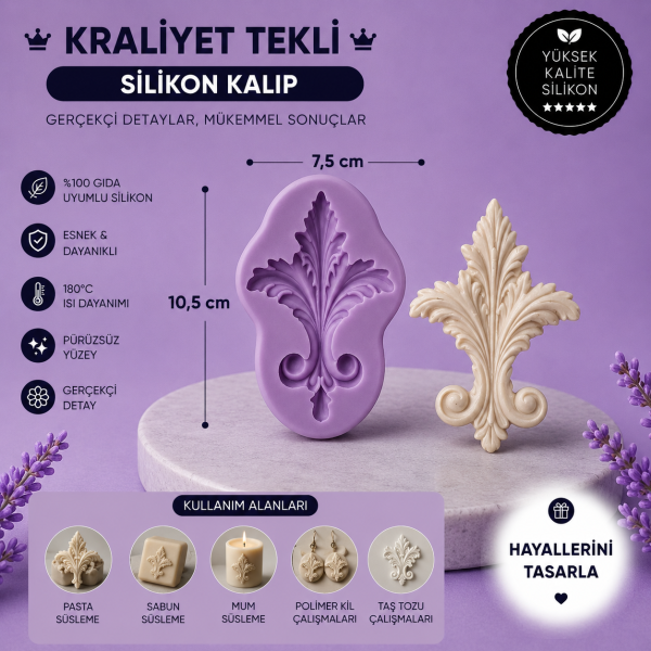 Silikon Kalıp Tekli Kraliyet
