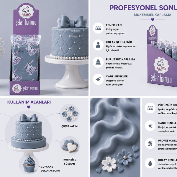 Alternative view of Dr-Paste Şeker Hamuru Gri 200 gr