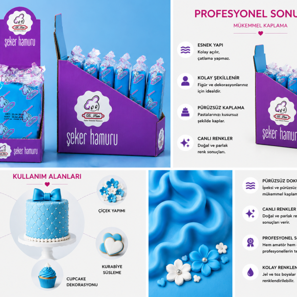 Alternative view of Dr-Paste Şeker Hamuru Mavi 200 gr