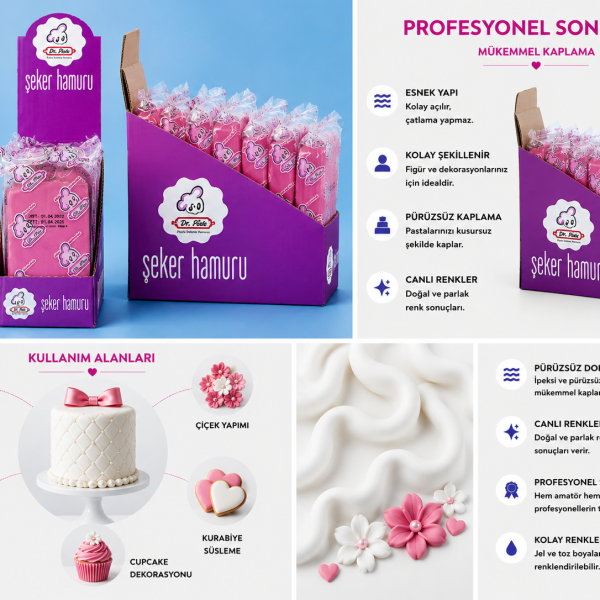 Alternative view of Dr-Paste Şeker Hamuru Pembe 200 gr