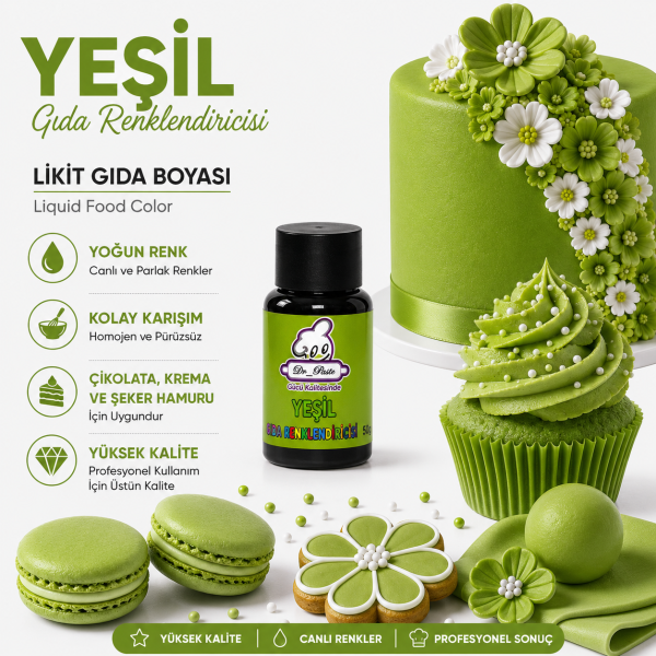 Dr-Paste Gıda Boyası Yeşil 50 GR