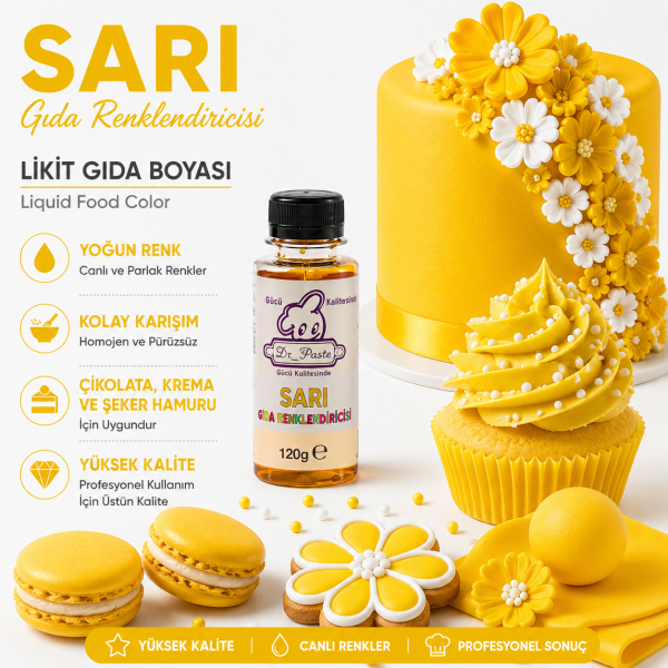 Dr-Paste Gıda Boyası Sarı 120 GR