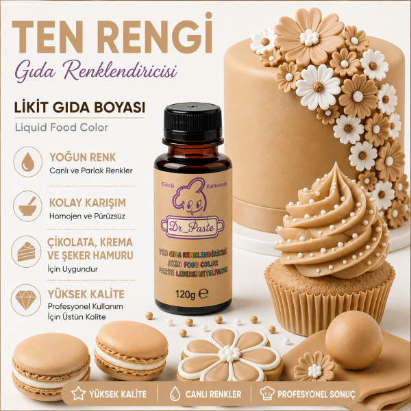 Dr-Paste Gıda Boyası Ten Rengi 120 GR