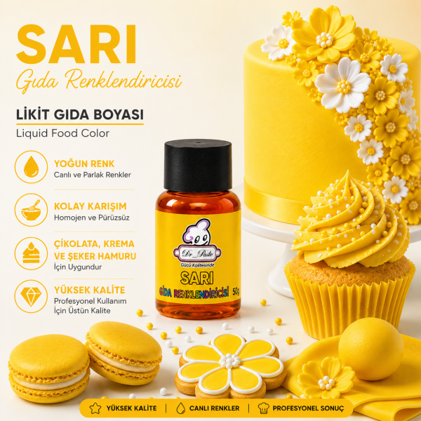 Alternative view of Dr-Paste Gıda Boyası Sarı 50 GR